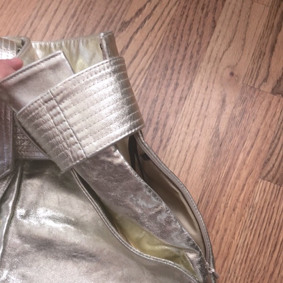 Gorgeous Ba&sh Gold Leather Pomy Doré skirt - Picture 8 of 15